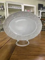 Lenox Chelse Muse Grey 16” Oval Platter