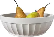 OAKOA Concrete Fruit Bowl for Kitchen Counter - Large Decorative Bowl for Home Decor - Decor Bowl for Keys Entryway Table - Modern Centerpiece Coffee Table Bowl