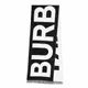 [二手] 【BURBERRY 巴寶莉】Logo 徽標 羊毛 提花 圍巾 黑色 白色