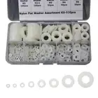 Nylon Washers, 520Pcs White Nylon Flat Washers Assortment Kit for M2 M2.