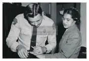 ROSA PARKS BEING FINGERPRINTED DURING ARREST CIVIL RIGHTS ACTIVIST 4X6 PHOTO