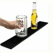 Heavy Duty Water Resistant Service Bar Mat Rubber Black