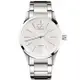 【瑞士 CK手錶 Calvin Klein】白色鋼帶CK經典LOGO男錶 中性錶 不銹鋼錶帶 防水100米(K2241120)