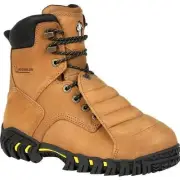 MICHELIN Men's 8" Pilot Sledge Steel Toe External Metatarsal Guard Work Boot Bro
