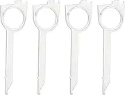 4pcs Car Radio Removal Tool Key Vertical Unlocking Slots Radio Removal Key Compatible with Audi A4 Compatible with Becker Compatible with JVC