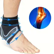 1Pair Ankle Joint Support Breathable Compression Ankle Joint Support Elastic Sprain Foot Cover for Sports Protection