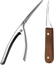 NAMOARLY 1set Stainless Steel Shrimp Peelers Prawn Deveiner and Cleaner Tool for Seafood Easy to Use Kitchen Utensils for Home and Restaurant