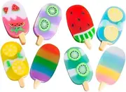 SOPOTUTU 2 Boxes Kawaii Mini Erasers Cute Ice Cream Shaped Erasers for Stationery Awards and Prizes Safe and Materials Adorable Design