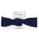 英國Ribbies兒童寬版扭結髮帶-海軍藍