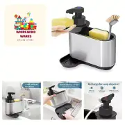 Soap Dispenser, Automatic Soap Dispenser with Sink Caddy for Dishwashing, Aut...