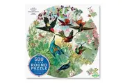 eeBoo: Round Puzzle - Hummingbirds (500pc Jigsaw)