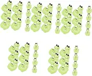 5sets Bright Frog Charms Craft DIY Props Simulation Frog Adornment Hair Clip Making 10pcs*5