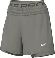[Nike] Pro Women's Dri-Fit 2-in-1 Shorts, Light Army/White, HJ1204-320, Large