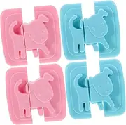 ERINGOGO 4pcs Cabinet Locks Safety Locks for Dresser Freezer and Cupboard Easy Installation Versatile Design Stylish Colors for Home Decor
