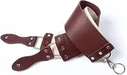 Razor Strop - Barber's Latigo Leather Straight Razor Strop. Dual Strap that will be a Great Addition for Any Straight Razor. PREMIUM LEATHER Strop for Sharpening. (Brown)