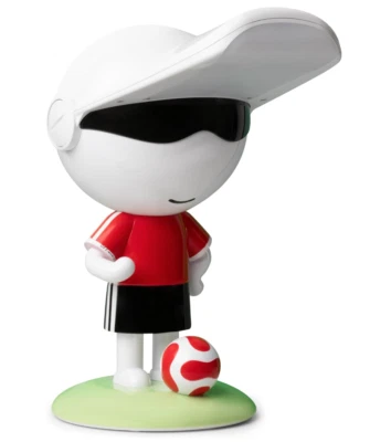Soccer Desk Lamp for Kids, 8W Bright Light, Eye-Caring LED Light, Red Black