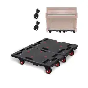 Set of Two Dolly Hand Truck Folding Cart with Wheels Easy Storage 360° Swiv