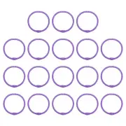 1.8Inch Metal Binder Rings 18Pcs 3mm Flash Card Book Binding Rings Light Purple