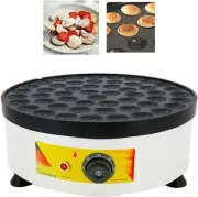 52pcs Mini Pancake Maker 110V Nonstick Electric Dutch Poffertjes w/ Temp Control