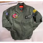 【我愛空軍】  台灣製 空軍高教機&F-5E 飛行夾克 防風雙透氣飛行夾克 薄夾克 飛夾 綠色G-MA1-TH42A