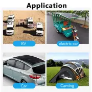 12W 12V Solar Panel Kit Semi Flexible Monocrystalline IP65 Waterproof Portabl