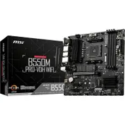 MSI B550M PRO-VDH WIFI Desktop Motherboard - AMD B550 Chipset - Socket AM4 - Micro ATX - 128 GB DDR4 SDRAM Maximum RAM