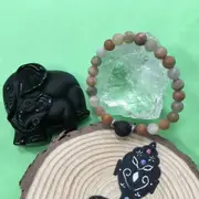 Kid's Multi Coloured Sunstone and Lava Stone Aroma Diffuser Bracelet - Joy, Vitality and Empowerment