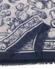 Maje Fruit Print Square Shawl