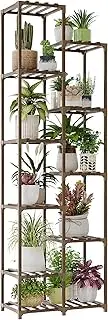 Bamworld Plant Stand Indoor 72'' Tall Plant Shelf Outdoor Large Wood Plant Rack Corner Flower Stand Tiered Plant Holder for Multiple Plants Pots for Patio Porch Balcony Garden