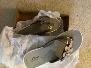 Clarks Cloudsteppers Brinkley Flora Pewter Women SZ 9 M New in Box