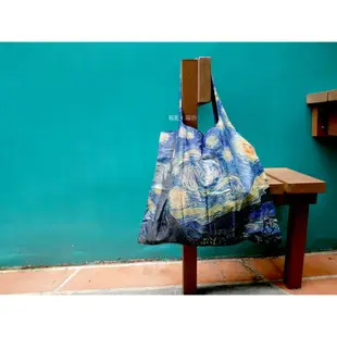 LOQI 博物館系列 梵谷名畫 星空 春捲包 購物袋 手提袋 環保袋 肩背袋