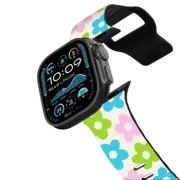 Apple Watch Ultra, Ultra 2 (49mm) Impact Band Retro Daisies Watch Band by BW Illustrations