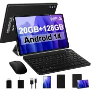 Android 14 Tablet 10.1 inch Tablets,20GB RAM 128GB ROM 1TB Expand,Octa-Core P...