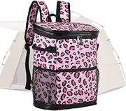 Insulated Travel Bag, Beach Picnic Backpack, Lunch Bag with Handle, Waterproof Food Backpack, Insulated Camping Lunch Bag, Portable Backpack for Food, Oxford Cloth Lunch Backpack