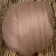 Corriedale Top (Dyed Mink) 100g Wool Roving Spinning Fibre Felting Orange