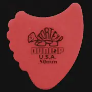 Dunlop Tortex Fin / Fins Red 0.50mm Guitar Picks Plectrums - 6 10 12 20 24 36