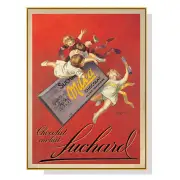 Wall Art 100cmx150cm Milka chocolates by Suchard Gold Frame Canvas