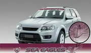 NRL Window Sun Visor Decal - Manly Sea Eagles - See Thru Car Sticker - UV Safe