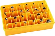 24-Piece Cake Decorating Set 304 Stainless Steel Piping Nozzles for Buttercream Flowers Puff Cream Birthday Baking Tools Pastry Nozzles