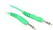 Rockville RCTR110G 10' 1/4'' TRS to 1/4'' TRS Cable, Green, 100% Copper