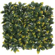 20in Artificial Faux Yellow Photinia Leaf Fence Panel Wall Home Decor Grass Mat