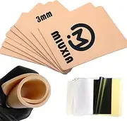 MIUXIA 3MM Tattoo Practice Kit - 8Pcs Fake Skin, 10Pcs Tracing Paper, Best Silicone Thick Double Sided Skin and Stencil Paper Supplies