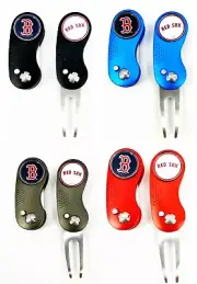 MLB 2 Prong Switchblade GOLF DIVOT REPAIR TOOL BOSTON RED SOX CHOOSE COLOR
