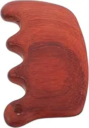 CRILSTYLEO Guasha Massage Tool: Wood Board For Muscle Scraping - Facial Body Massager Scalloped Edge For Spa Waist Hand Calf Leg Scraping
