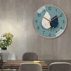 10inch Indoor Clock Noiseless Home Improvement Anti-fog Mirror Surface Home