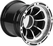 8in ATV Wheel Rim, High Strength Aluminum Alloy for Go Kart for Off Road Vehicle for ATVs for Quad Bike, Versatile Use Vehicle, Cart Accessories, Stylish Sporty Appearance (Rear