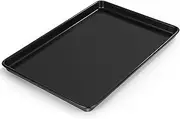 Terlulu Baking Tray, 44.4 x 30 x 2.5 cm, Carbon Steel Baking Tray, Cake Tray with Non-Stick Coating, Rectangular Baking Mould, Oven Tray for Baking, Cooking, Serving, Healthy and Robust, Easy to Clean