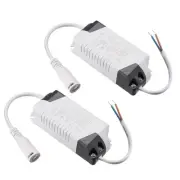 2Pcs 12-18W 300mA AC85-265V Output LED Driver Power Supply Transformer 36-65V DC