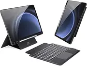 Trackpad Keyboard Compatible with Samsung Galaxy Tab S10 FE Plus 13.1 Inch 2025 (Model:X620/X626B) Detachable Magic Keyboard Case with Pencil Holder (Black)