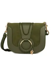 See By Chloé Hana Leather & Suede Shoulder Bag in Night Forest